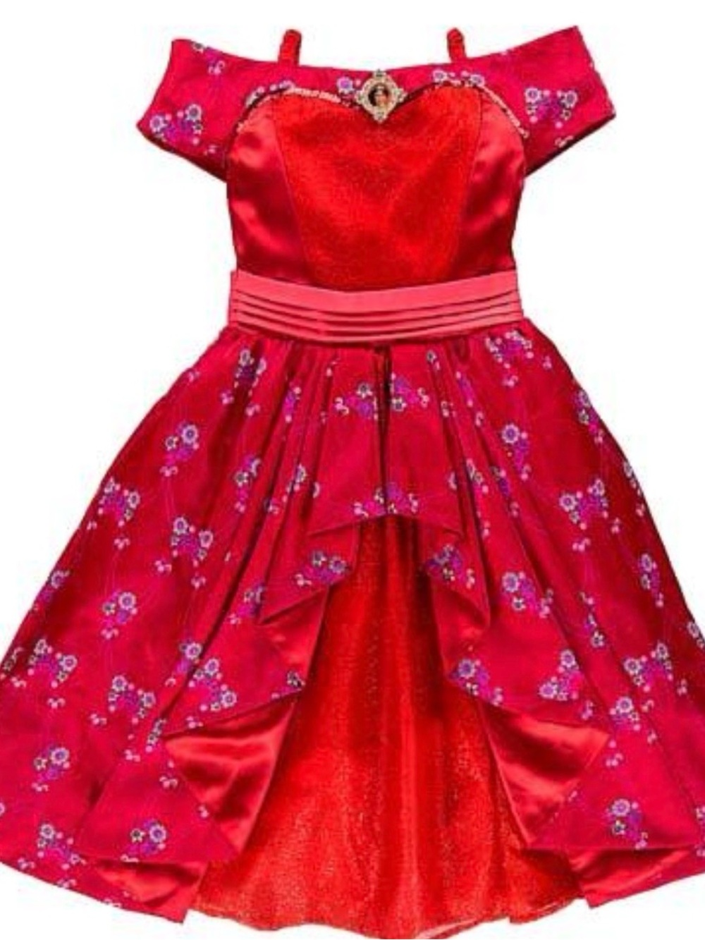 Elena of Avalor Girls Red Disney Princess Costume Dress - (Brand)